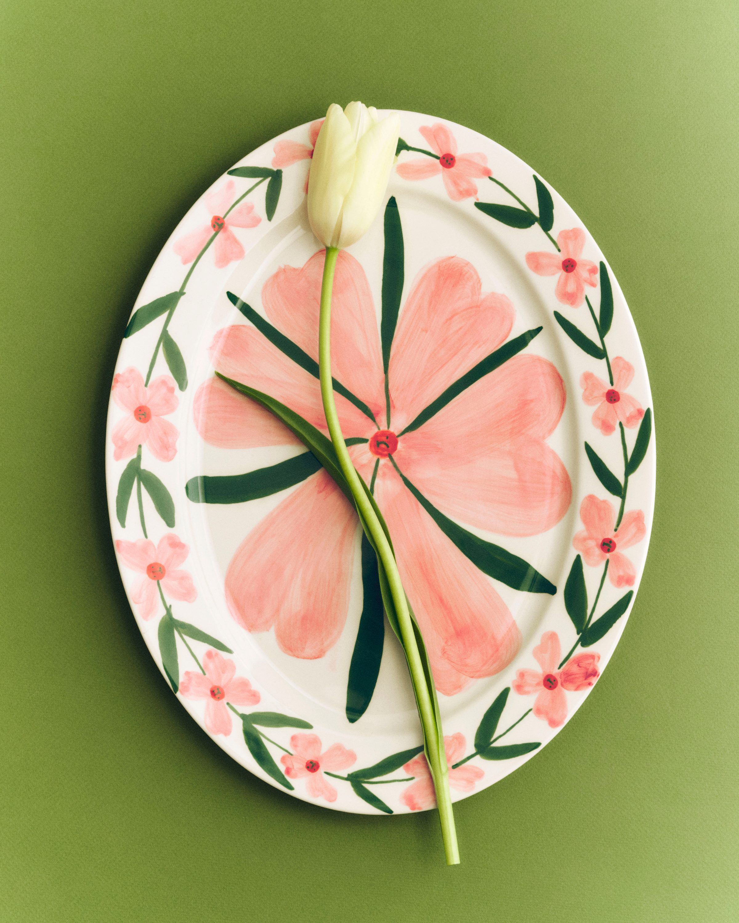 La Pittura Oval Serving Platter - L36,5 - Josephine