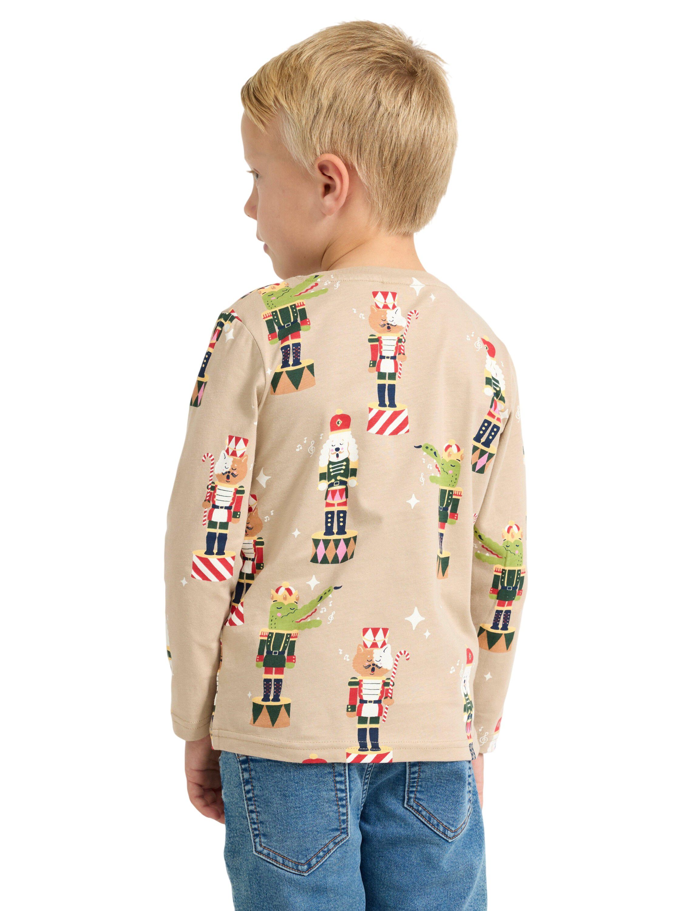 Langermet topp i myk bomullsjersey