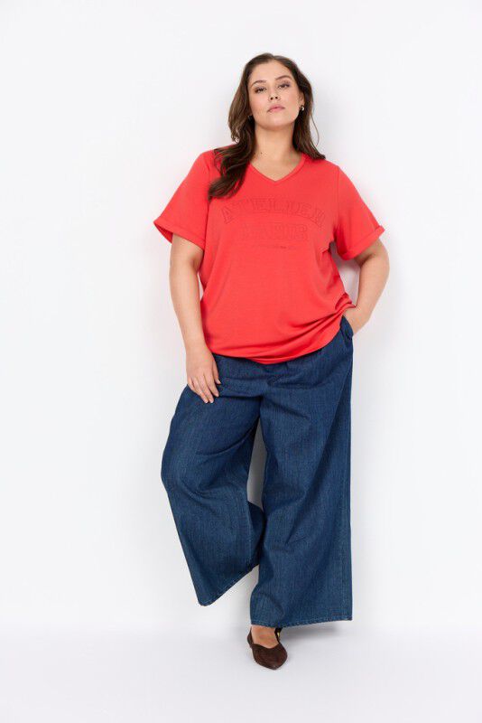 Curvy WA-SABINA 98 T-shirt R&oslash;d