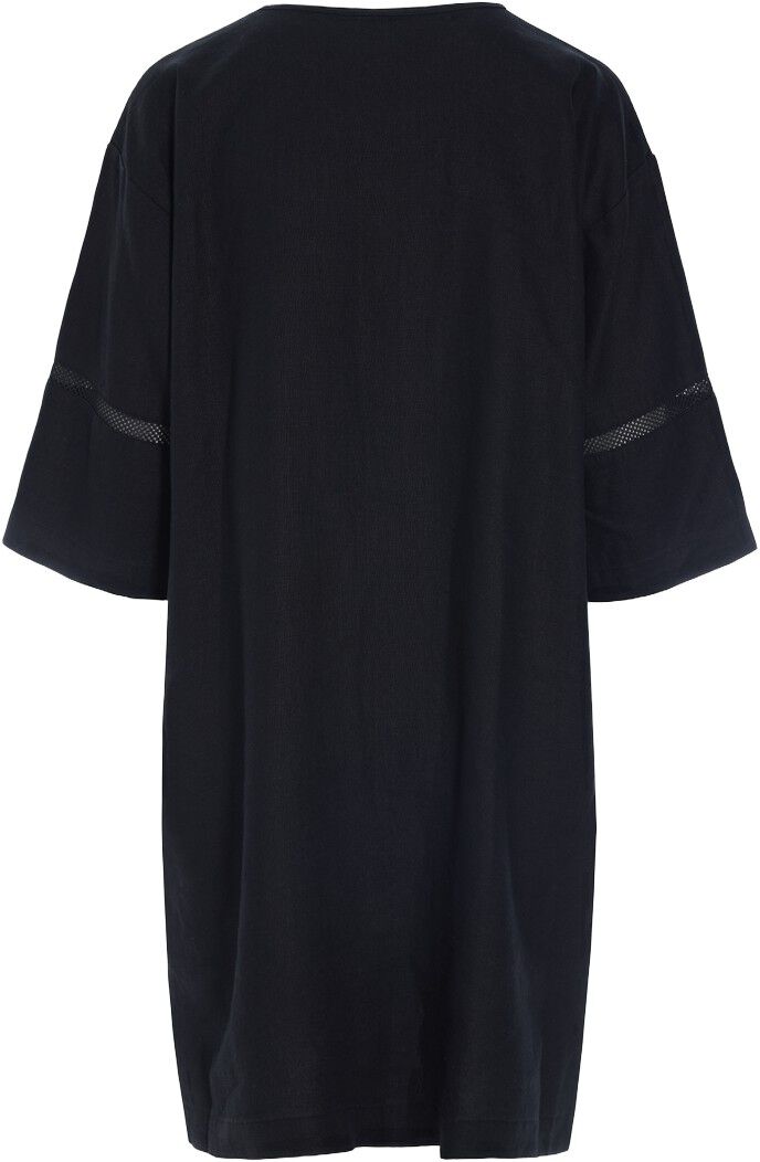 Lazy linen kjole med paneler