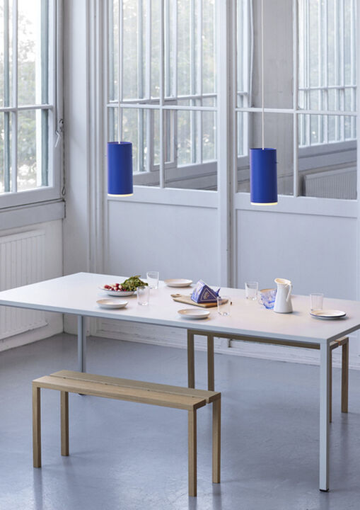 Tube Pendant, Deep Blue, Small