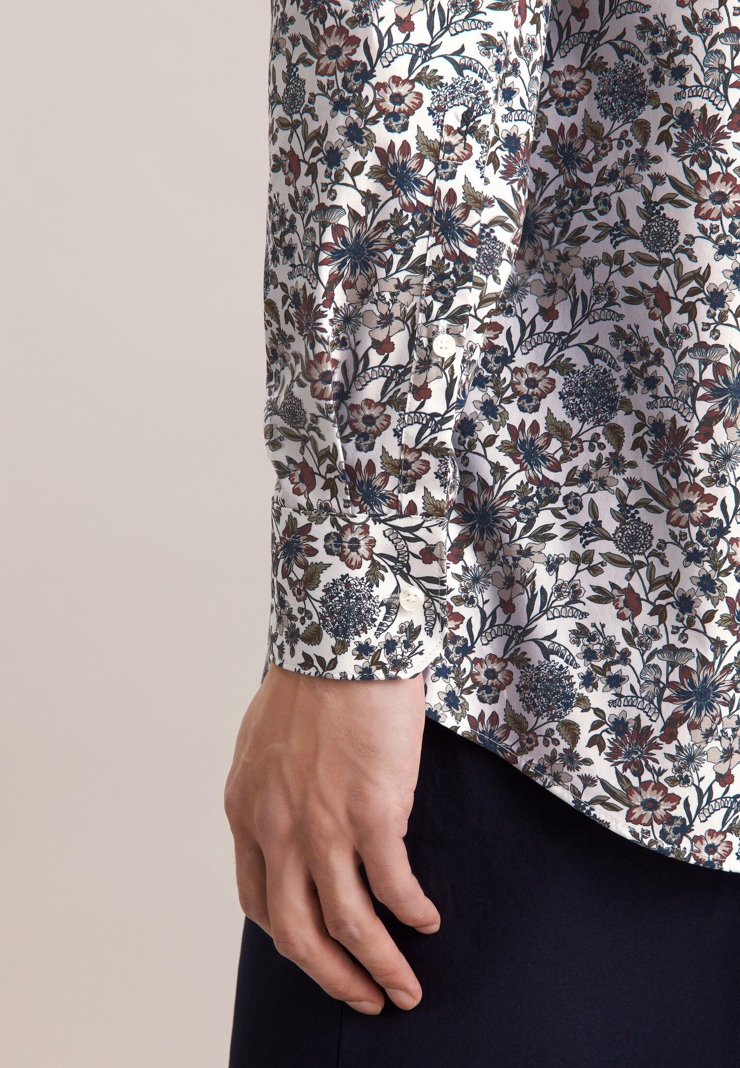 Business shirt Regular 1/1 Kent-Collar Print