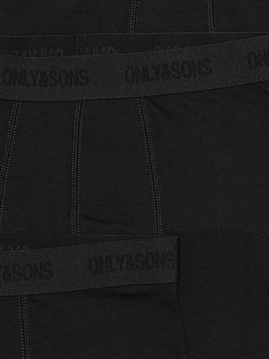 OSJFITZ SOLID BLACK BOXER 3PK. ACC