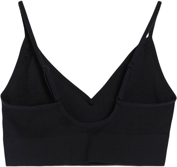 Myk ribbet bh uten sømmer med v-ringning