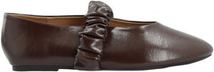BIALUNA Scrunchie Ballet Flat Faux Leather