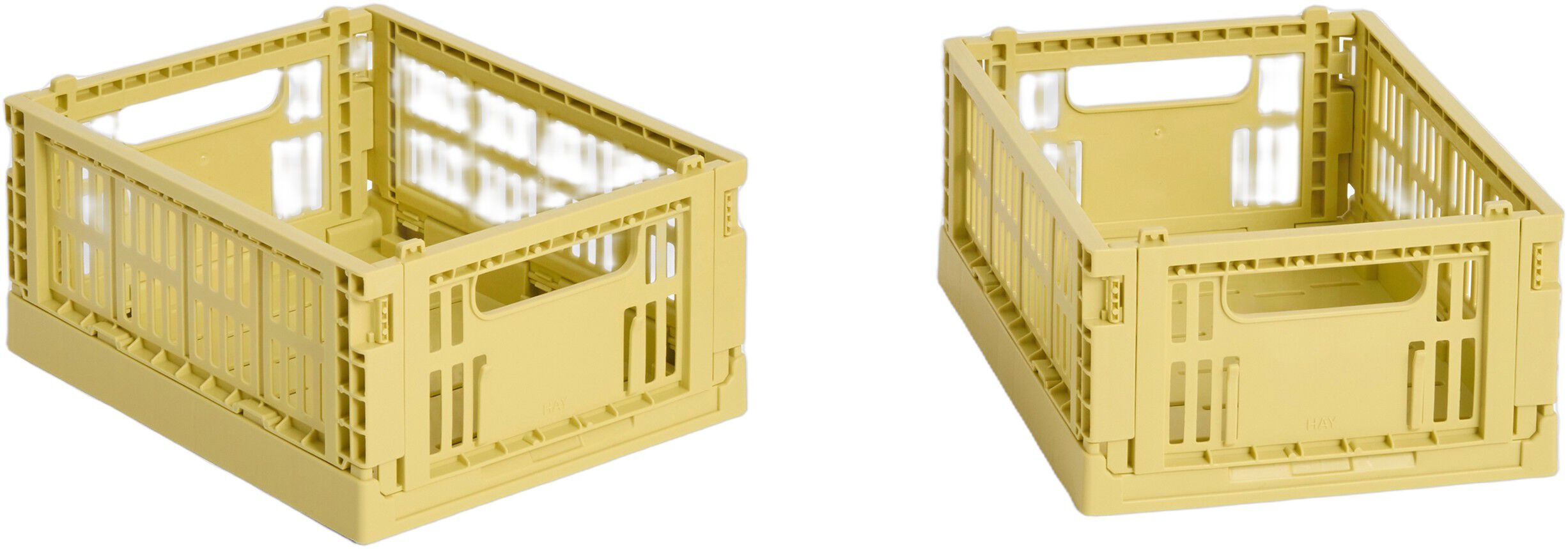 HAY Colour Crate Mini-Set of 2-Warm grey