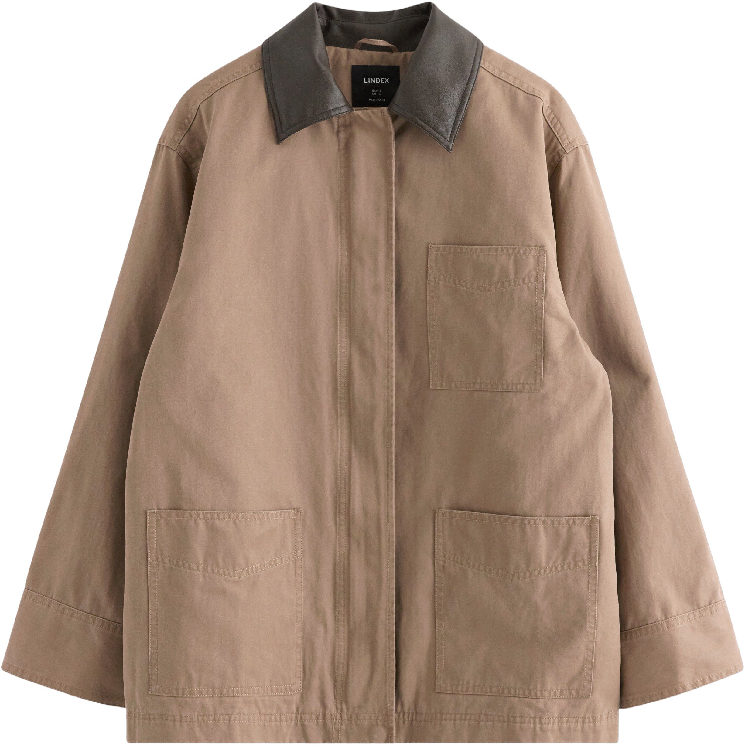 Padded jacket with a relaxed fit, f