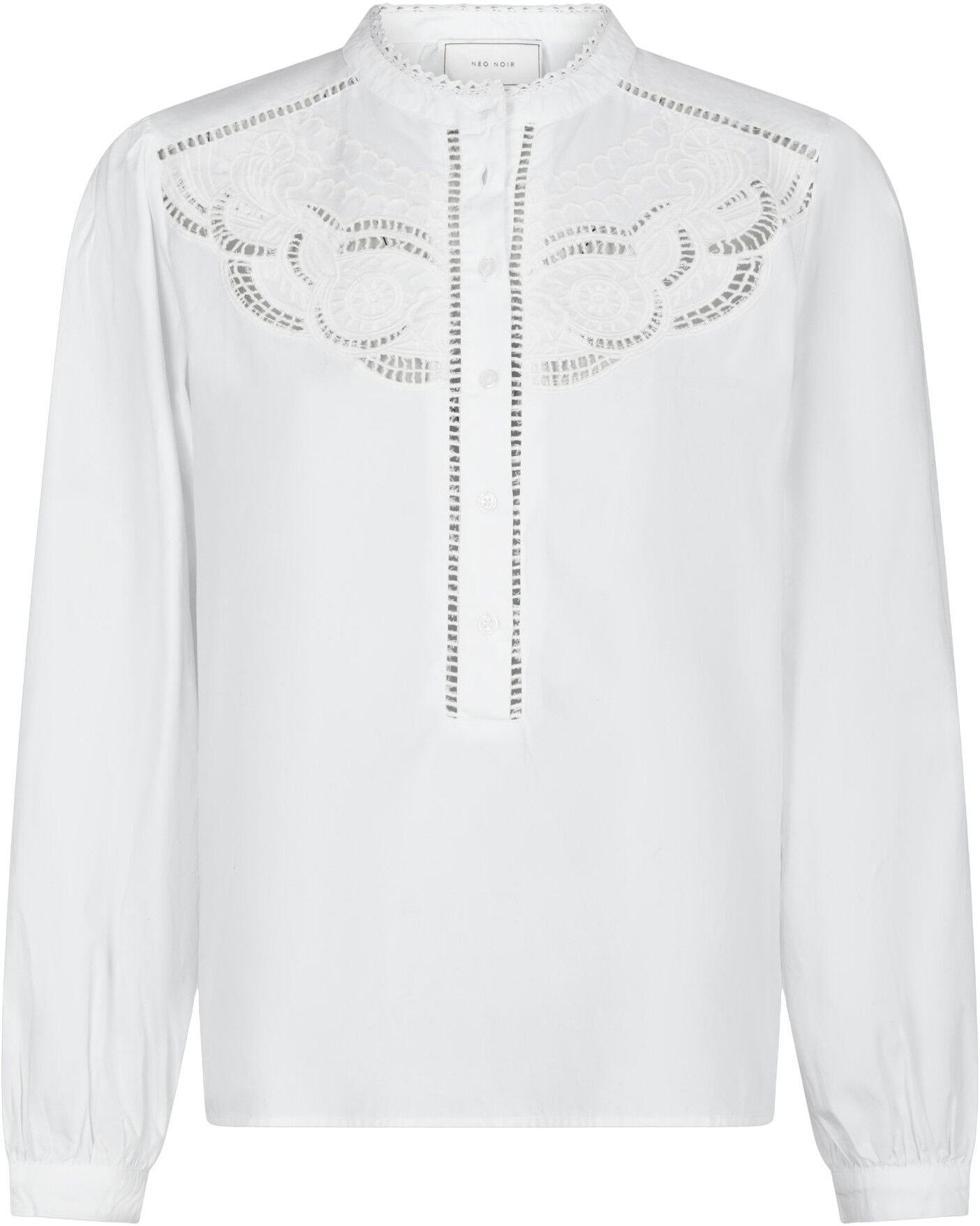 Aneliah C Poplin Emb Blouse