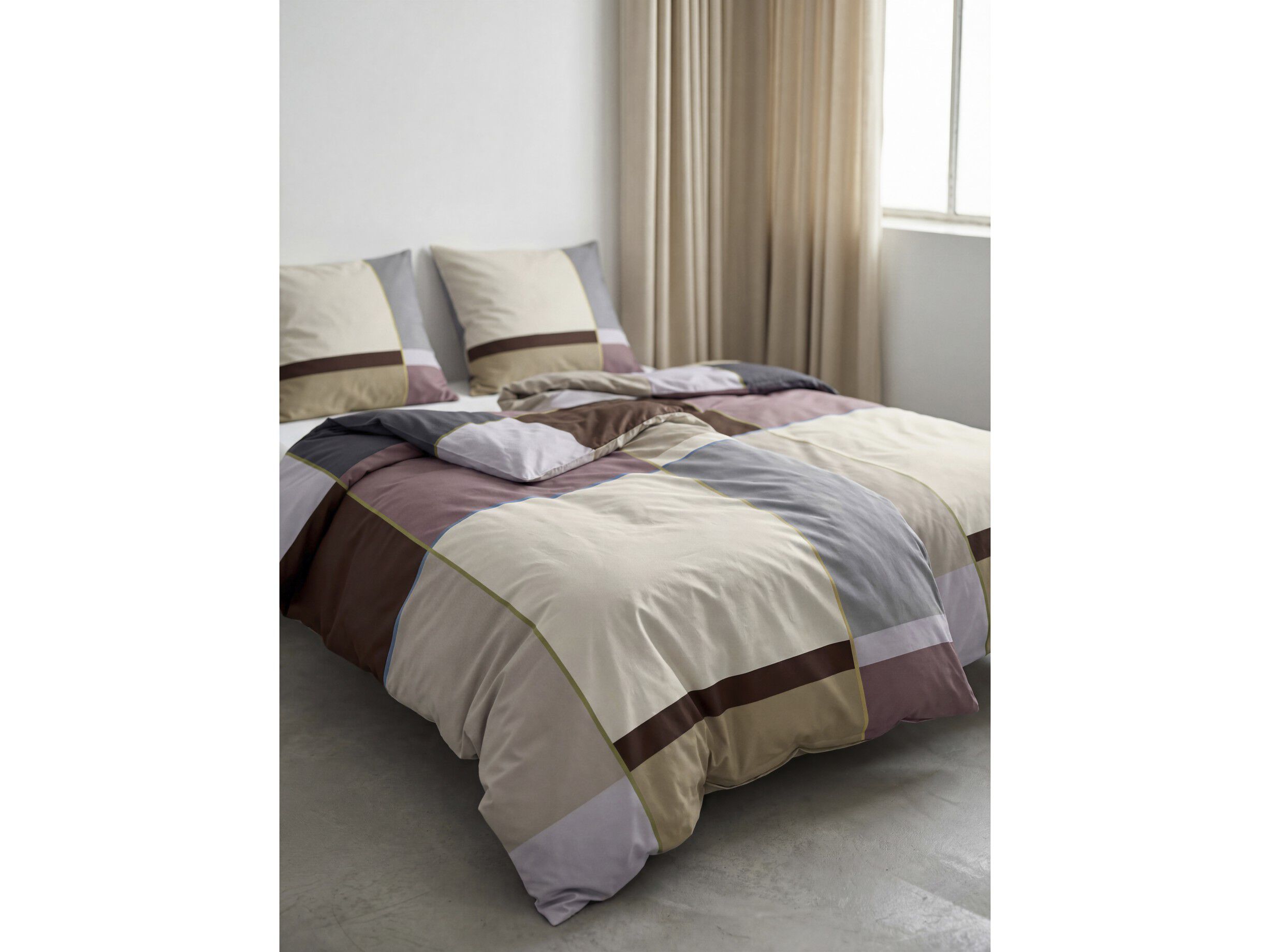 Sengesett 140x200 Colour Block Lavender