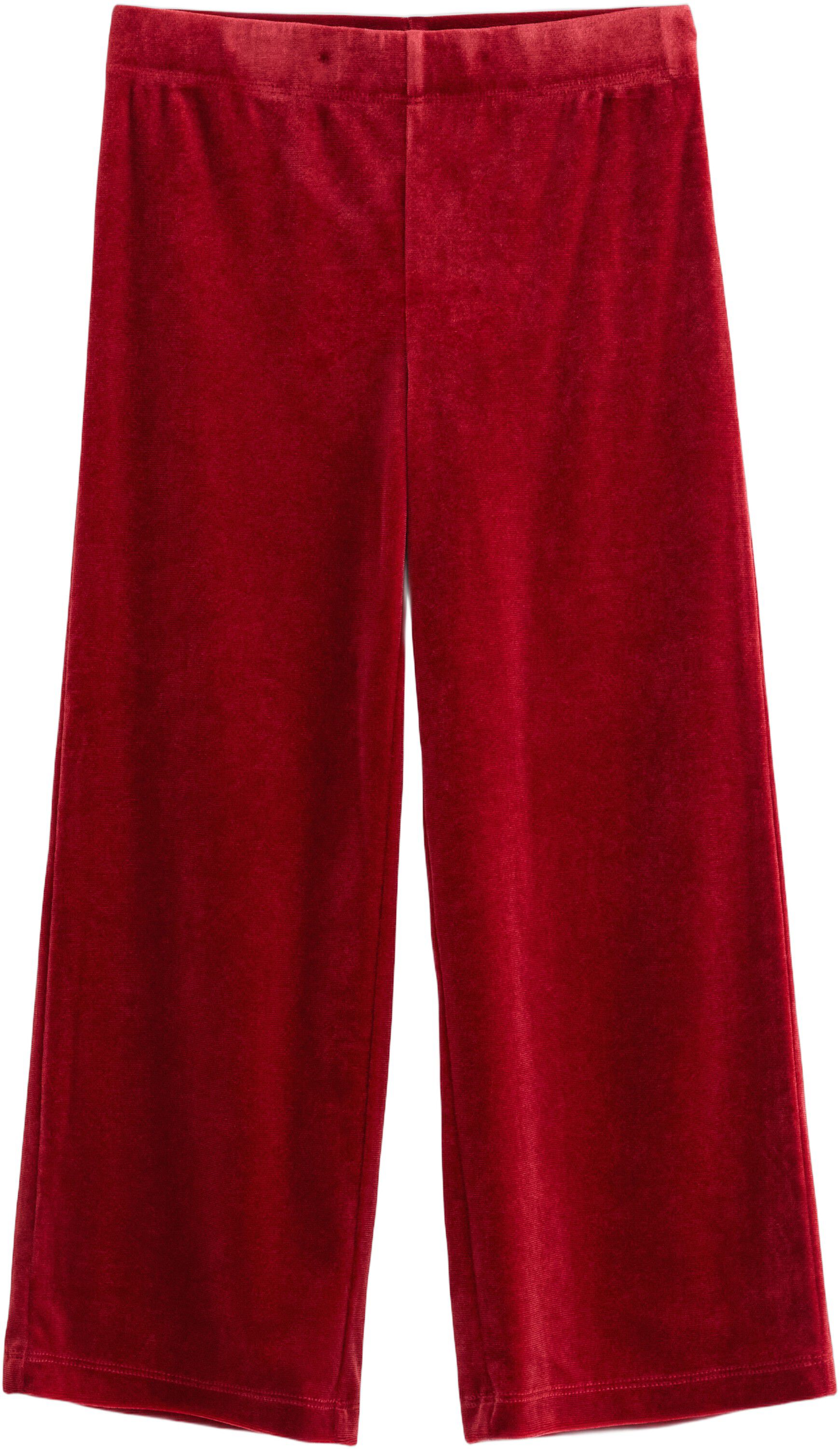 Soft trousers in velvet with an ela