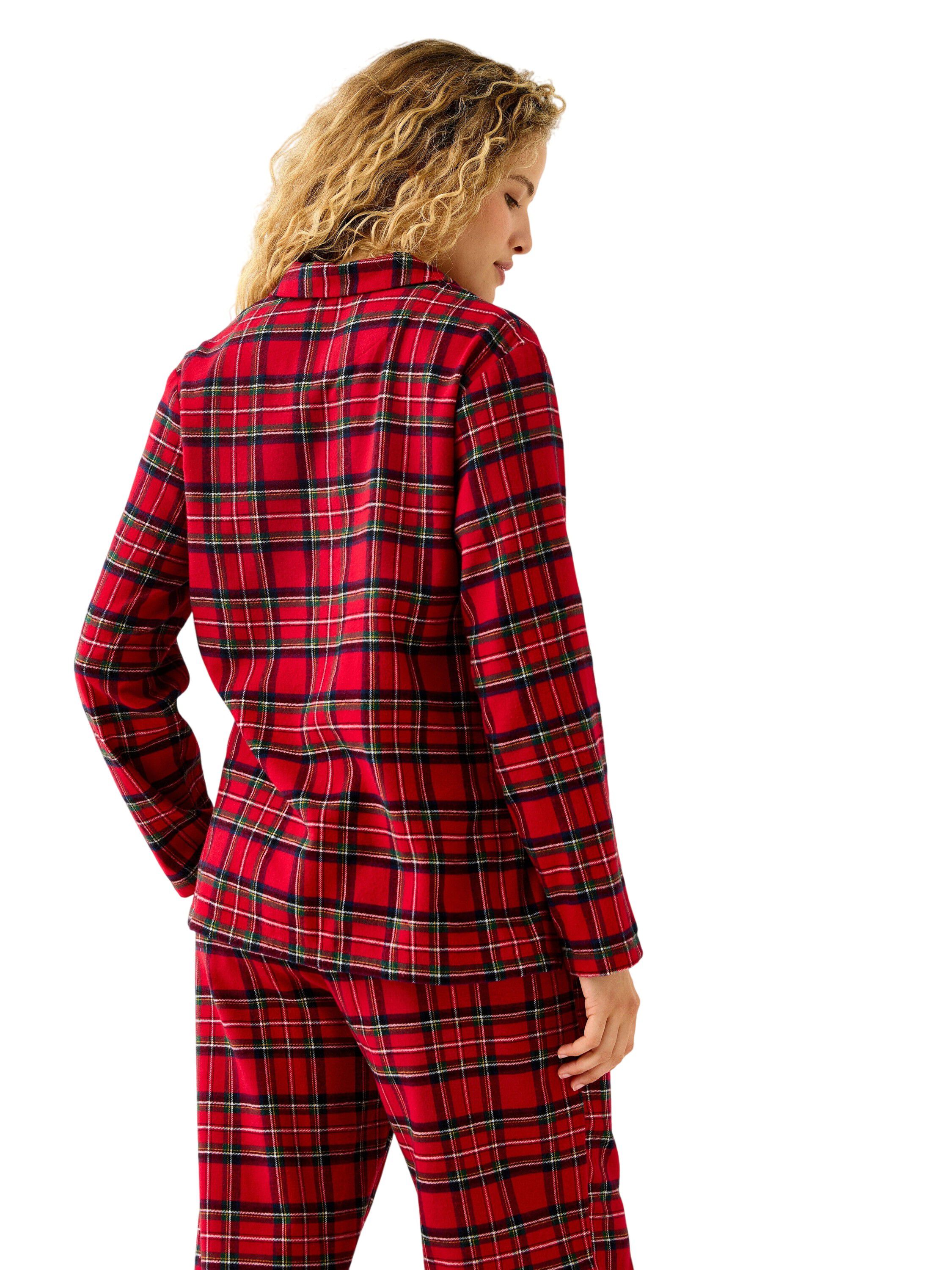 Classic night shirt in flannel with