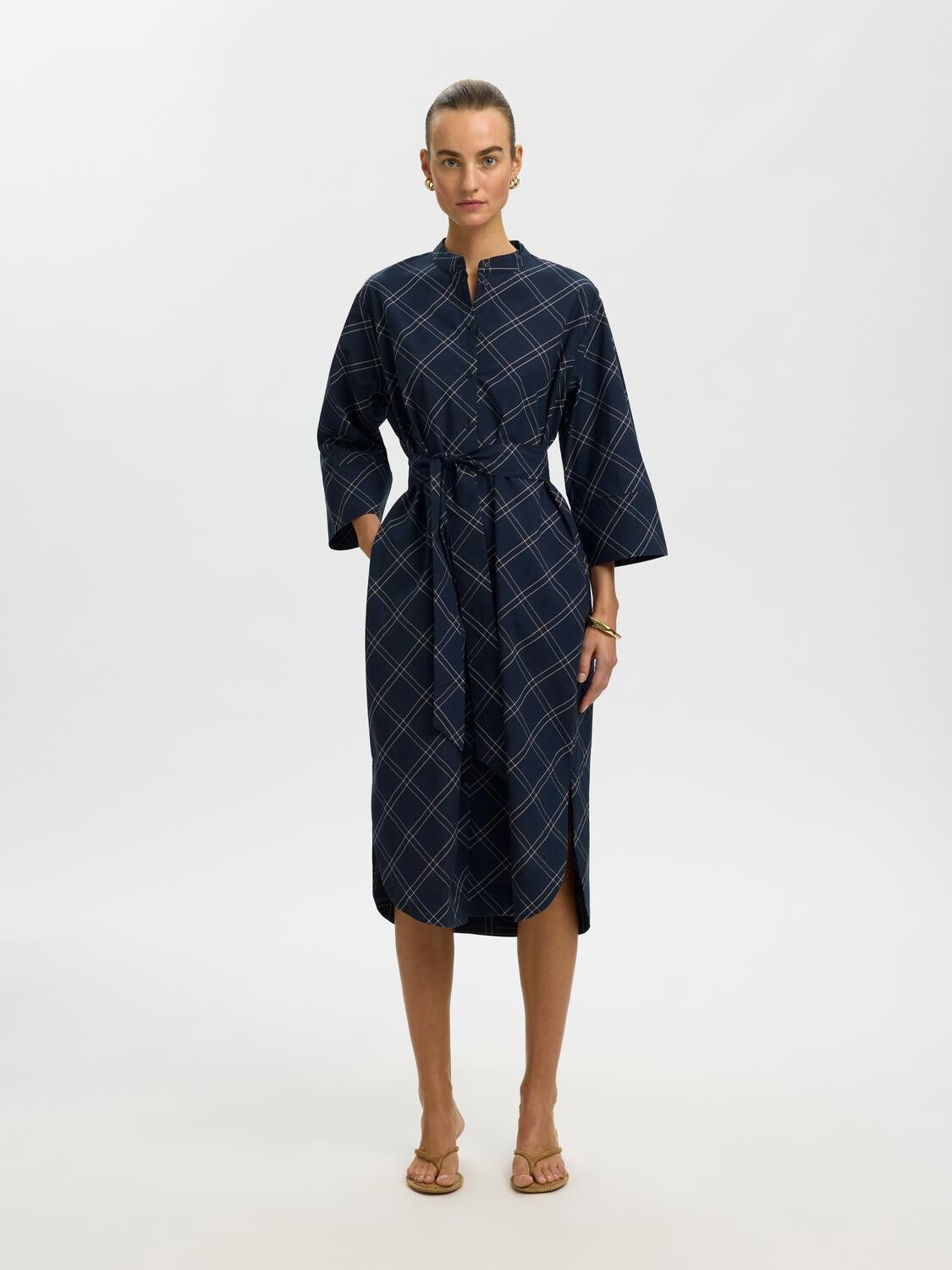 Slwdelia-Rosalia Regular 3/4 Midi Dress