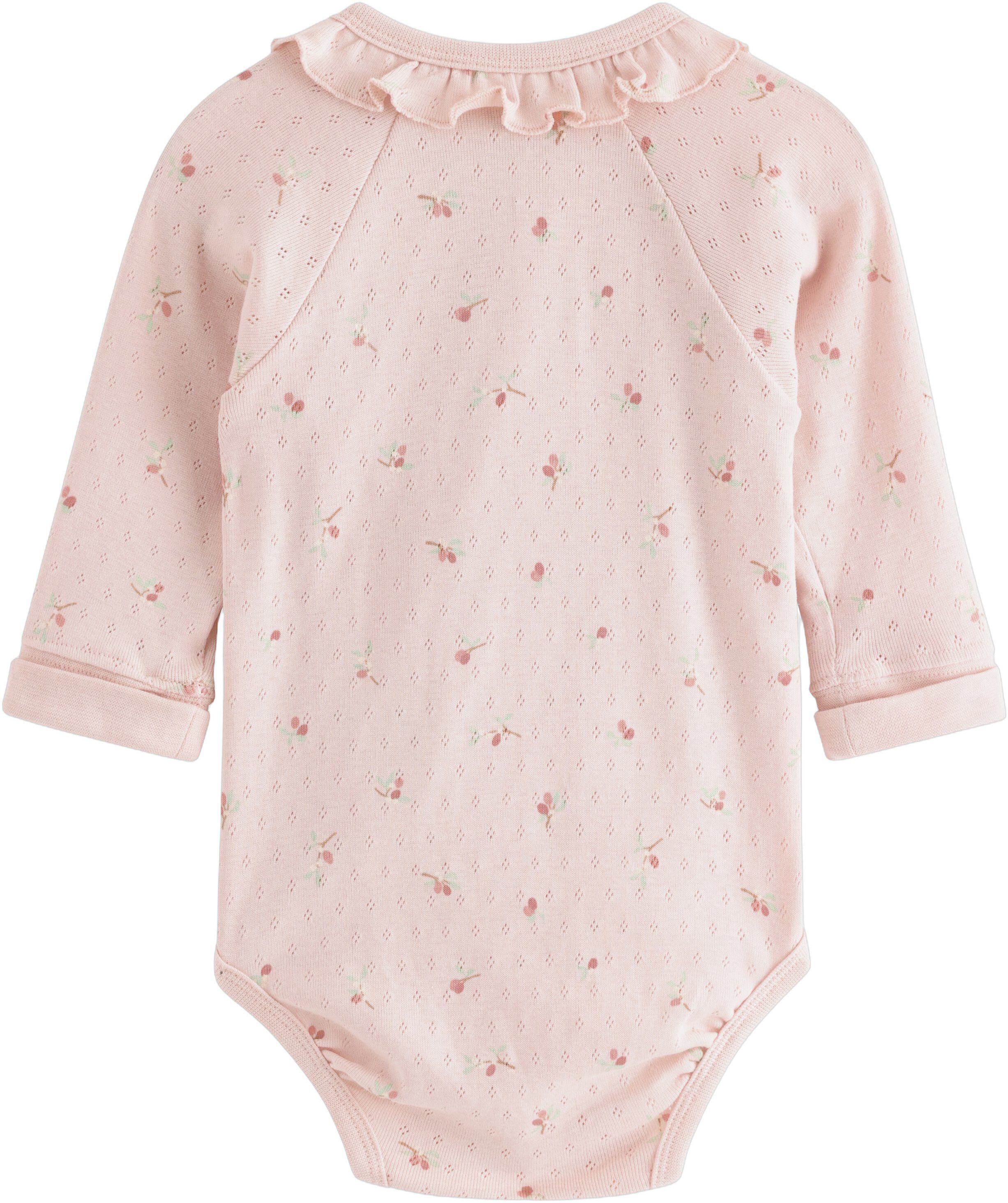 Body wrap pointelle w frill ao