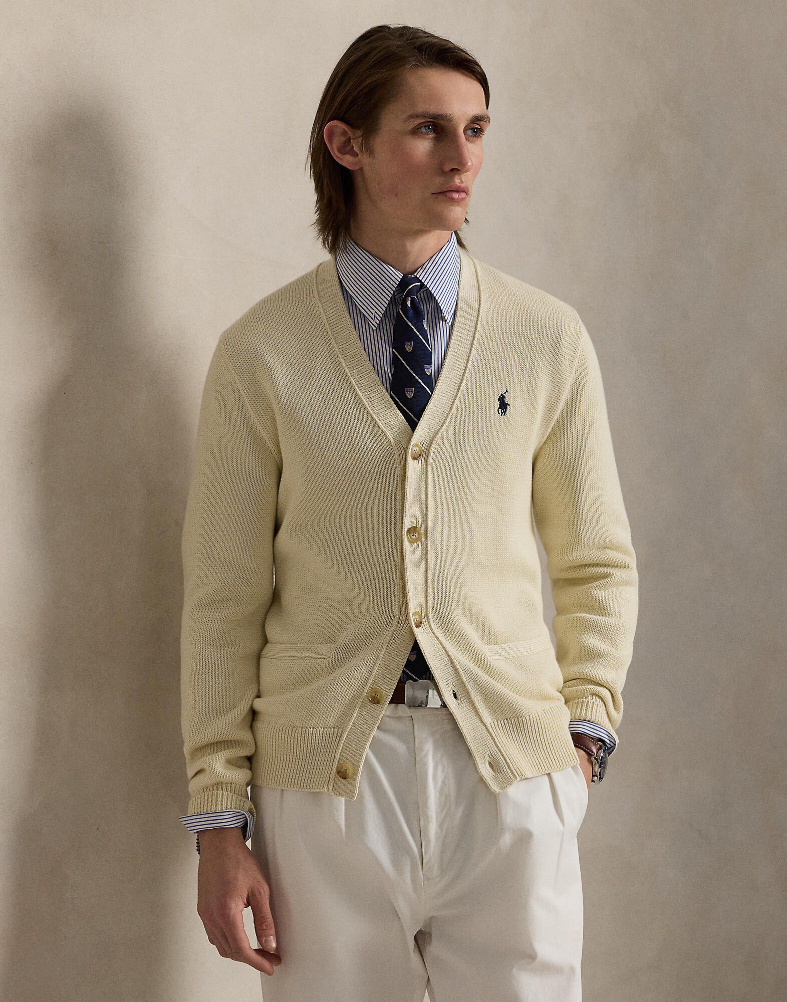 Cotton V-Neck Cardigan