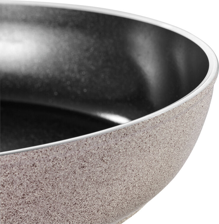 Ledro Wok 28 Beige Rund Aluminium