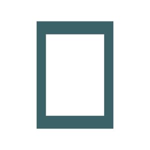 Passepartout - Indian Teal - A5 (window: A6)