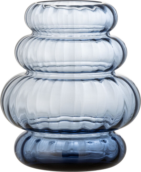 Bing Vase, Blå, Glas
