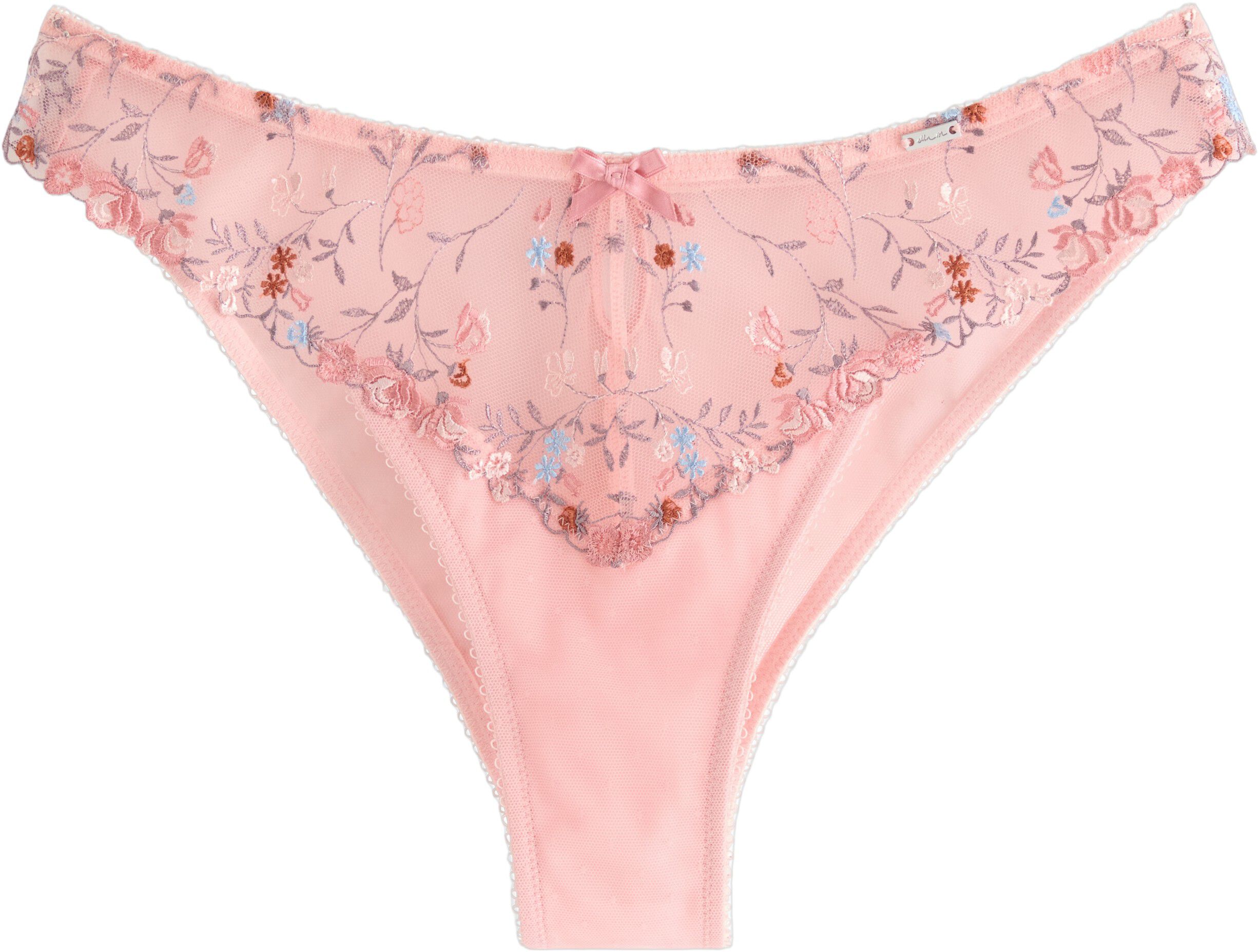 Brazilian briefs with lace and mesh