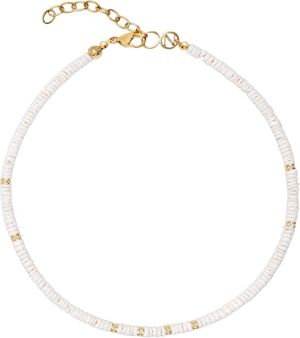 Women's Shell Choker with Gold Details