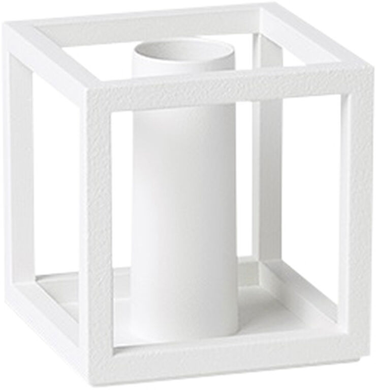 Kubus 1, Candle Holder, White