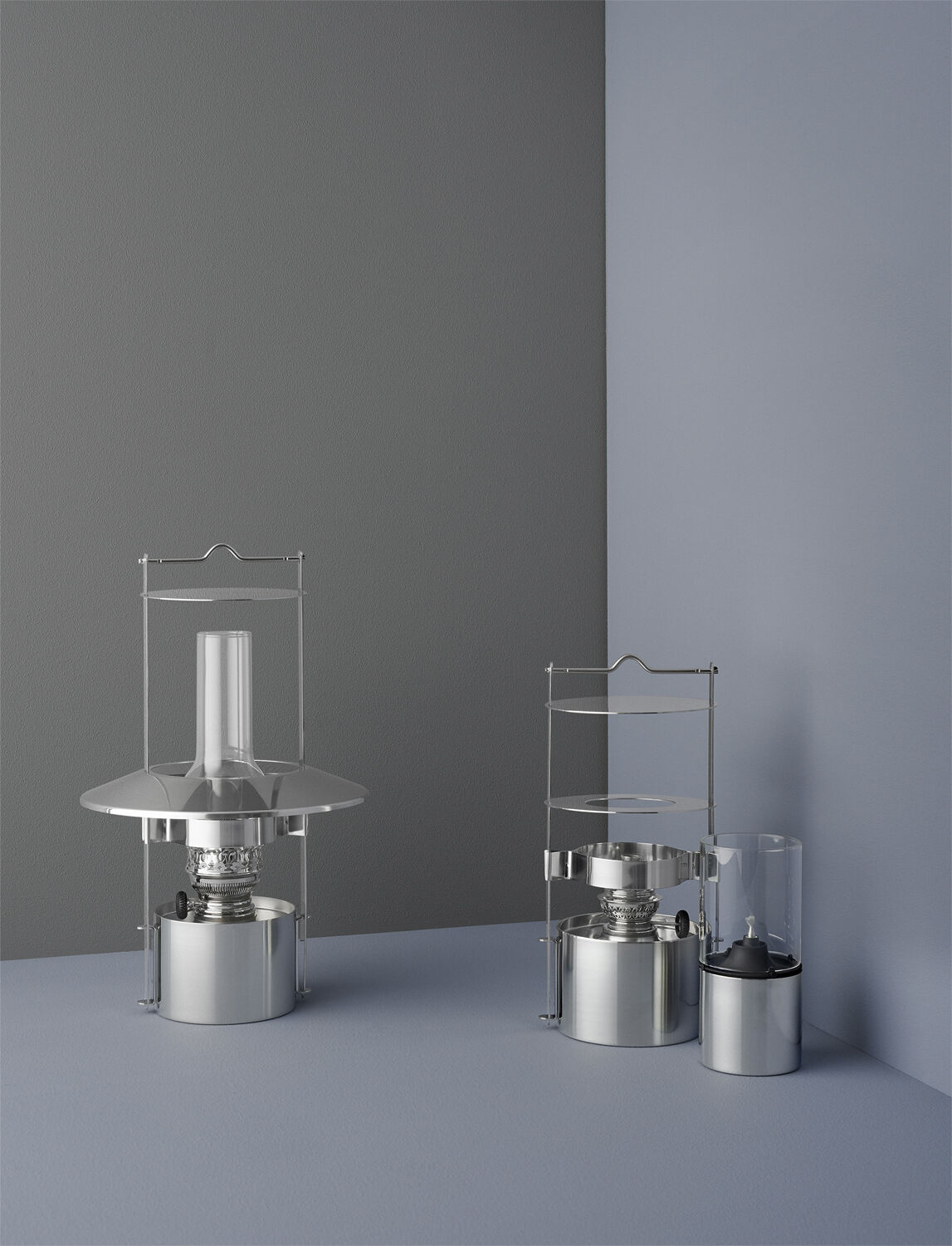 EM skipslampe H 43 cm steel