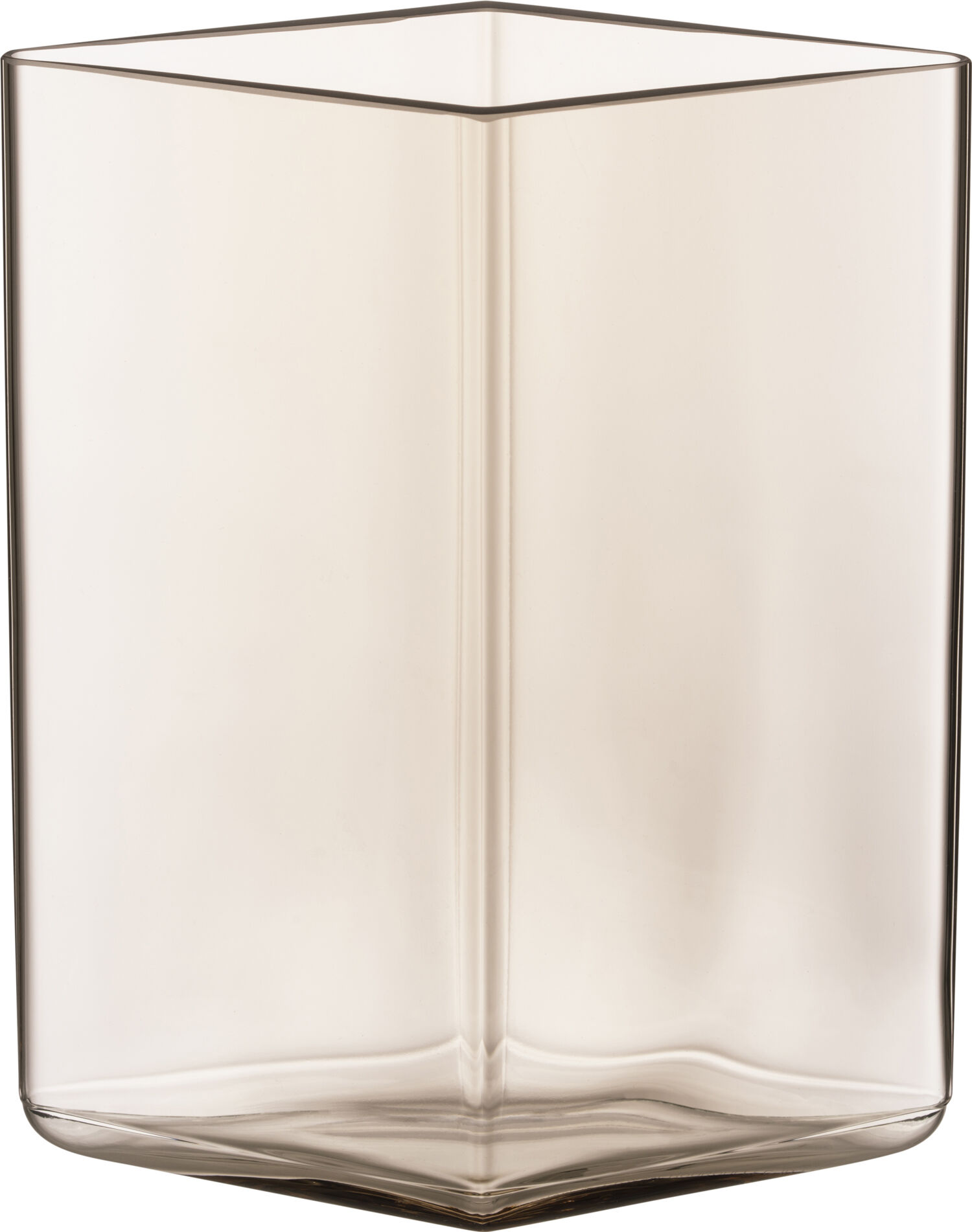 Ruutu vase 11,5 x 14 cm- linen