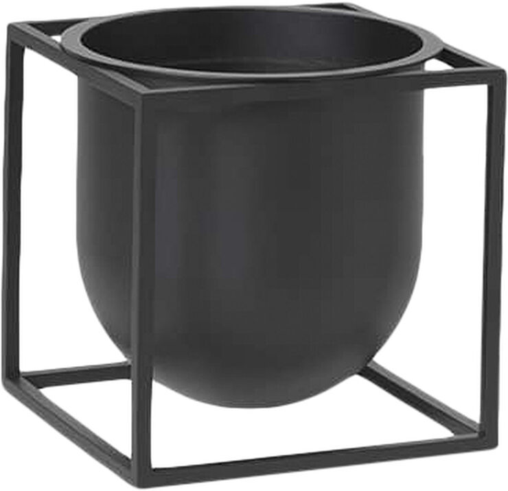Kubus Flowerpot 14, Black