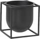 Kubus Flowerpot 14, Black