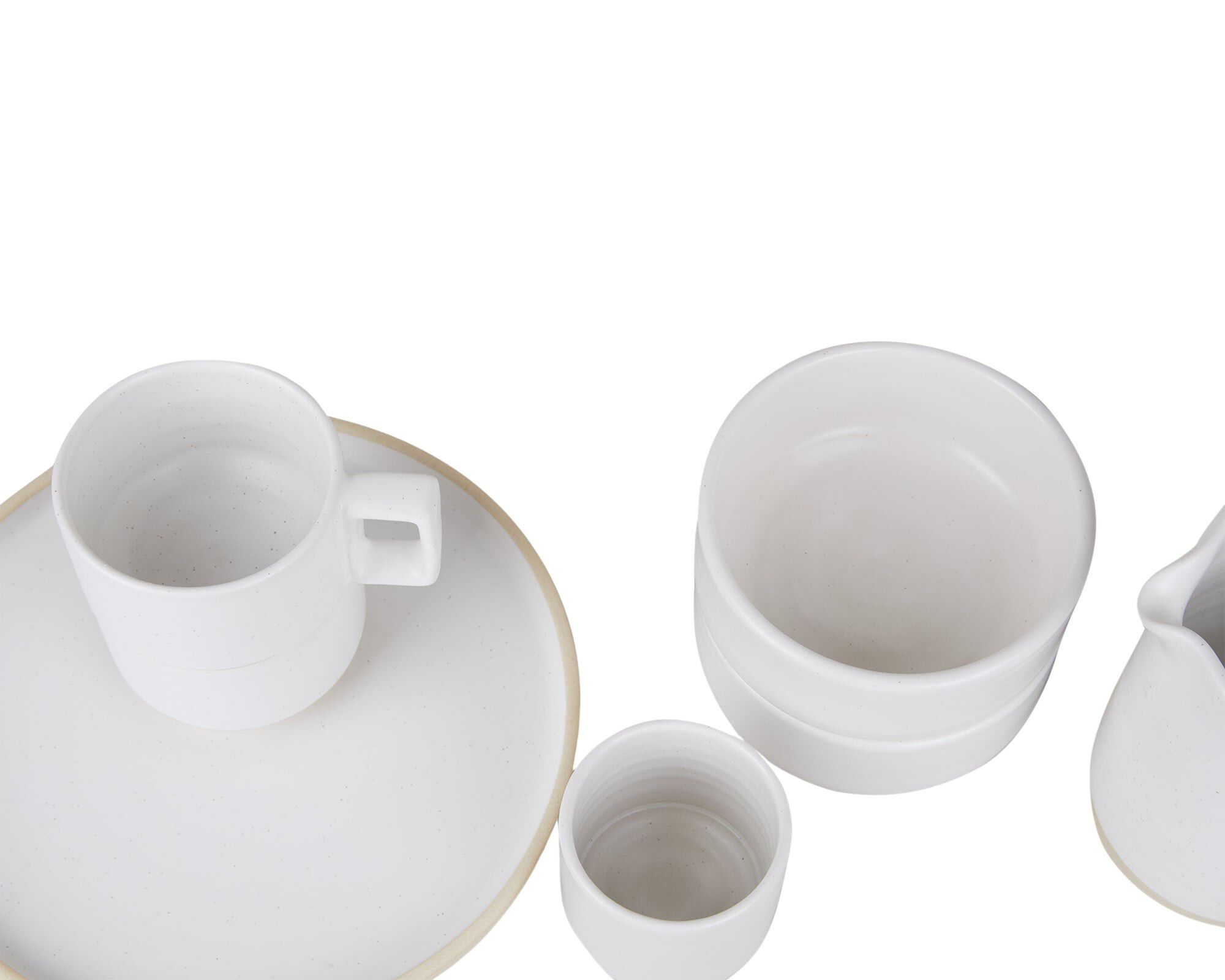 Otto Ceramic Plate Set of Two | White | Large