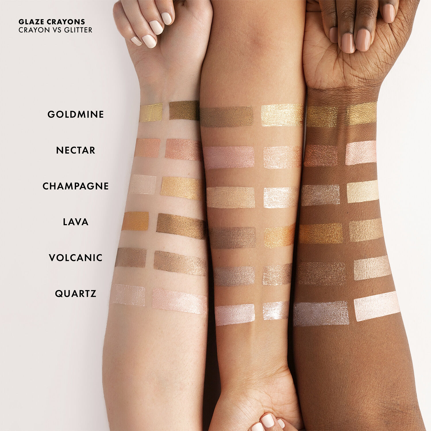 ICONIC LONDON Glaze Crayon, Goldmine, Gold