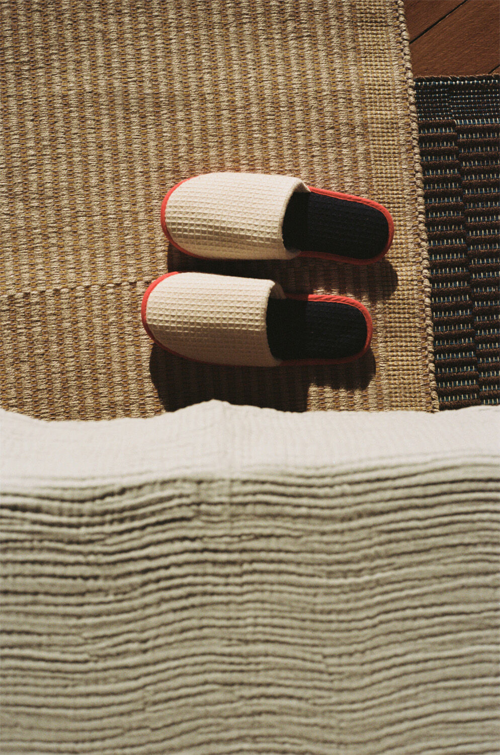 Tapis Mat-60 x 95-Off-white and lav