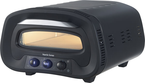 Pizzaovn elektrisk 1700 watt Svart