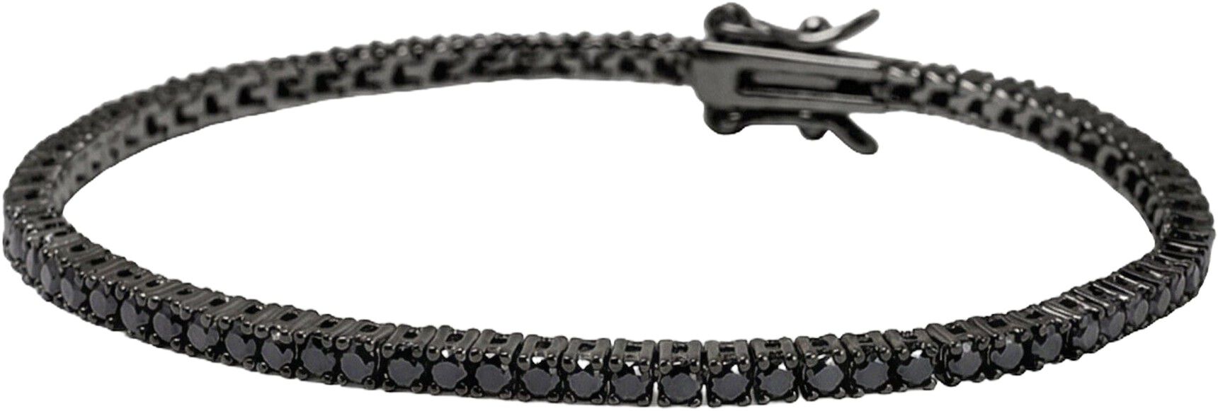 Black Mini Tennis Bracelet