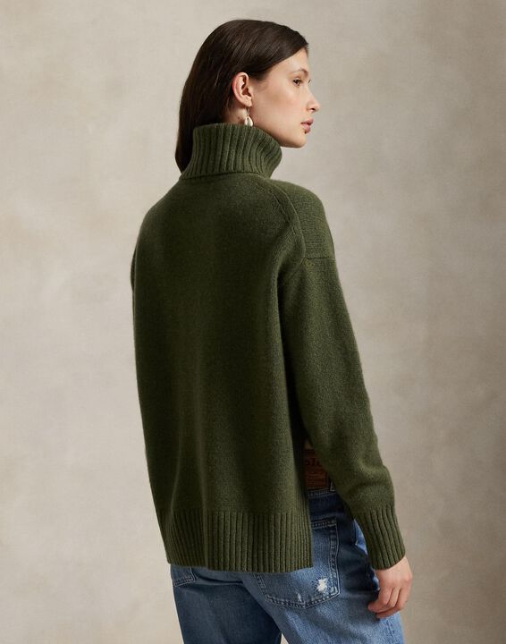 Wool-Cashmere Turtleneck Sweater