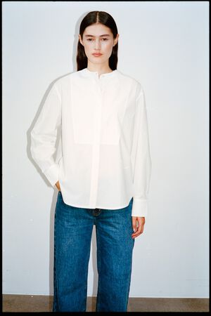 Crisp cotton bib front shirt - Sunn