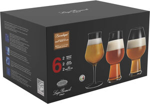 Ölglas-set tester, ale och vete Birrateque 3 x 2 stk. Klar