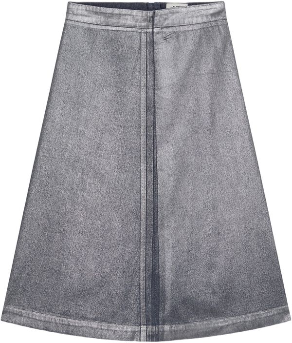 Metallic Denim Stellar Skirt
