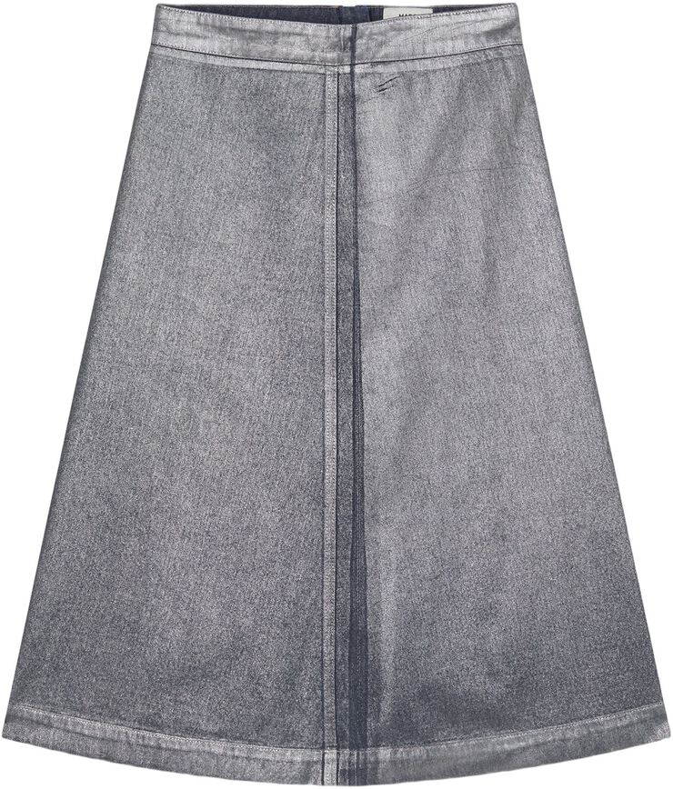 Metallic Denim Stellar Skirt