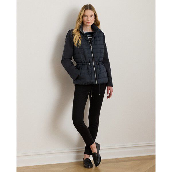 Quilted Funnelneck Puffer Jacket