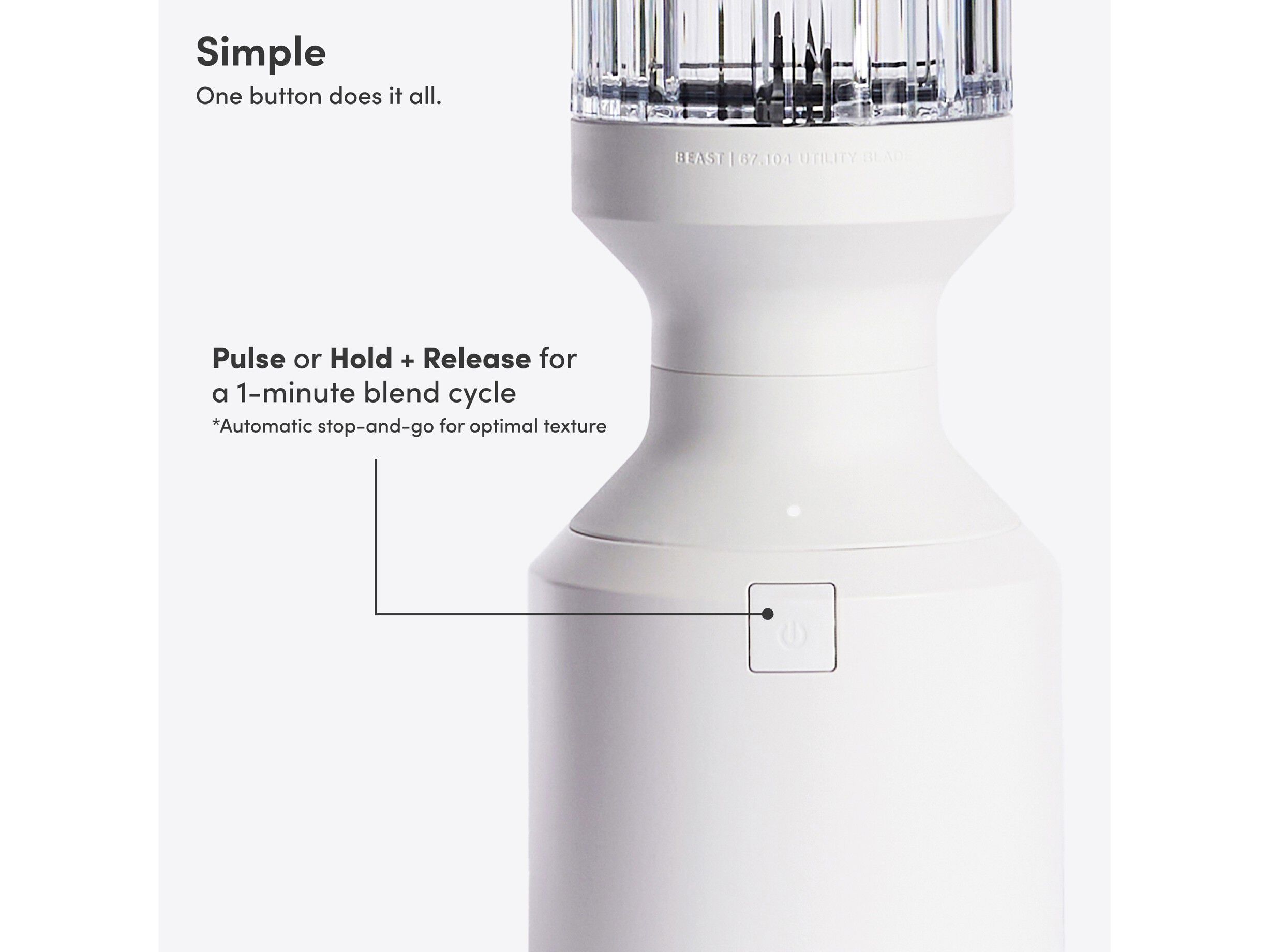 Blender Mega Plus 1200 Cloud white