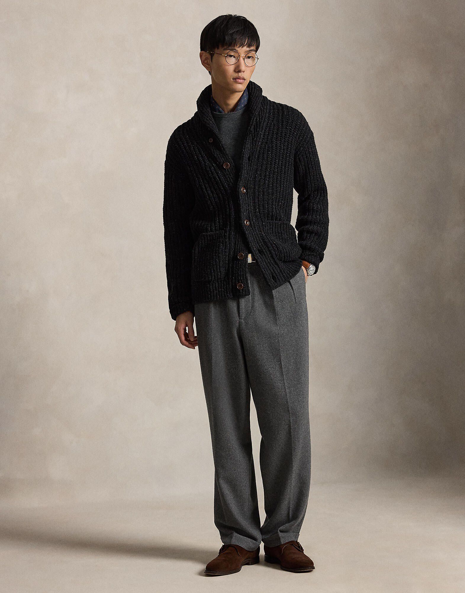 WOOL BLEND-SWEATER-CARDIGAN