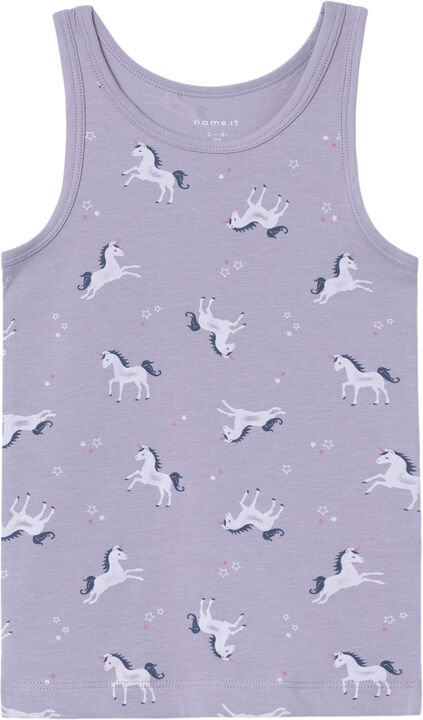 NMFTANK TOP 2P LAVENDER UNICORN NOO