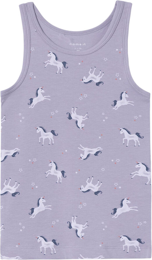 NMFTANK TOP 2P LAVENDER UNICORN NOO