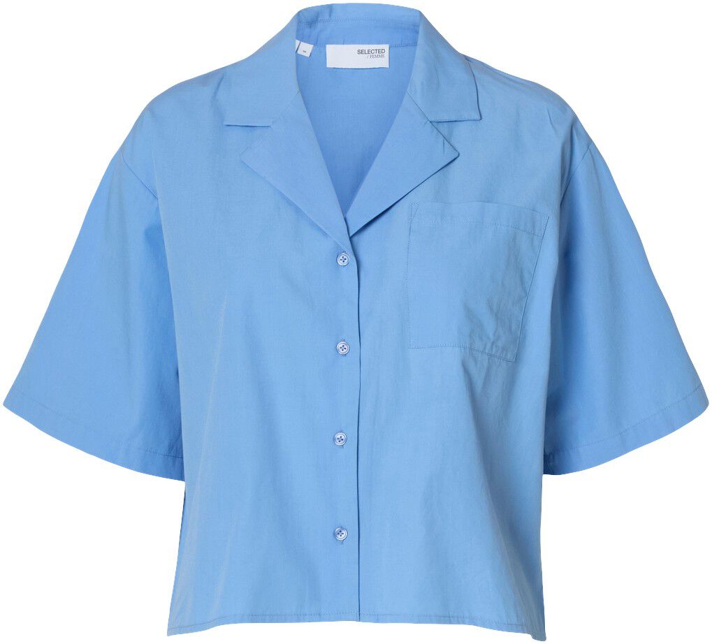 SLFBLAIR SS CROPPED SHIRT B