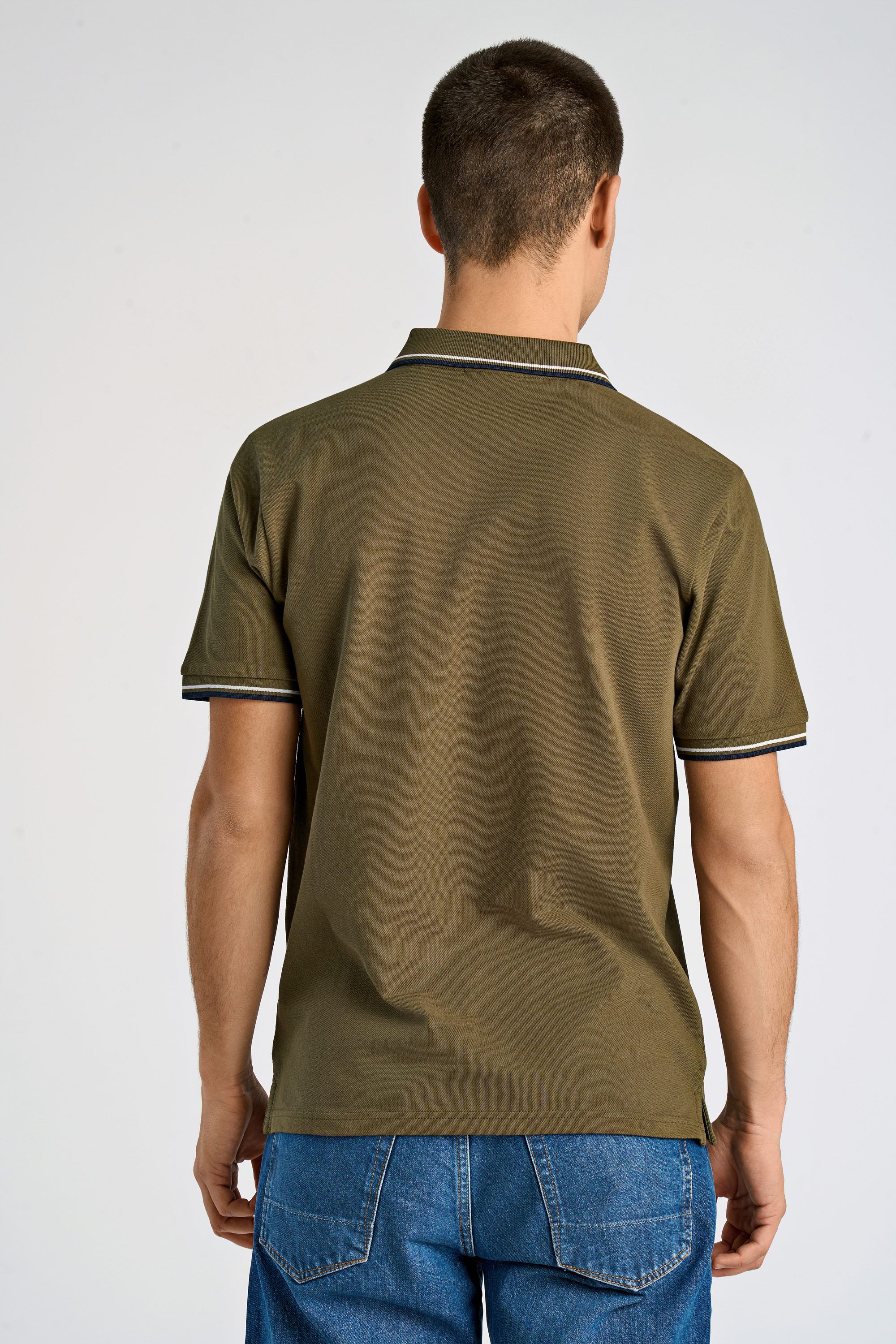 Polo shirt w. zip neck