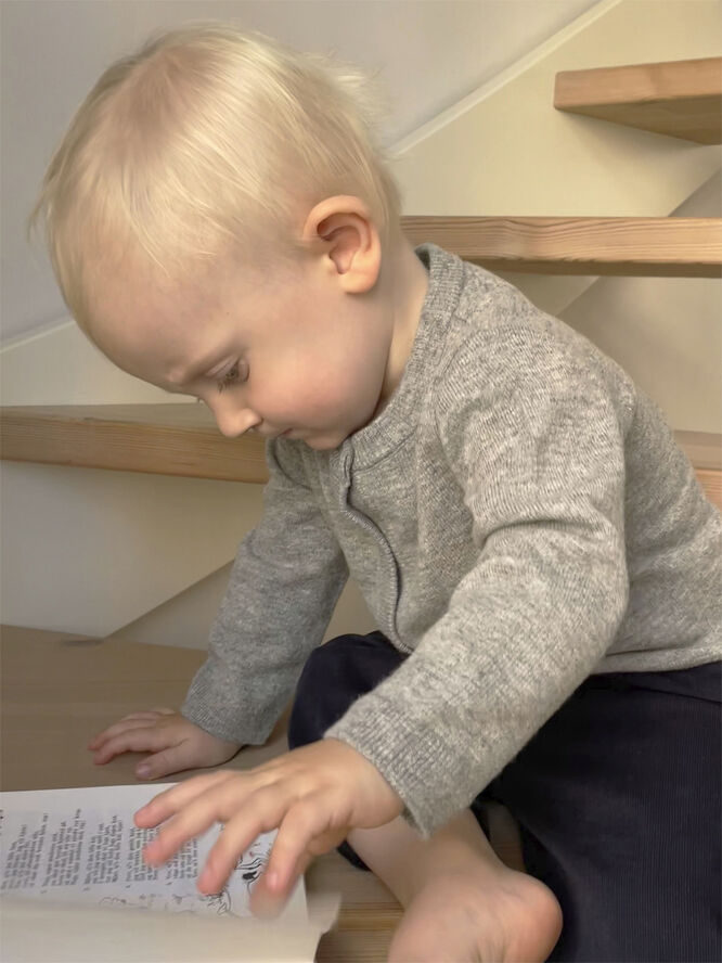 Strikka RWS wool & cashmere baby cardigan