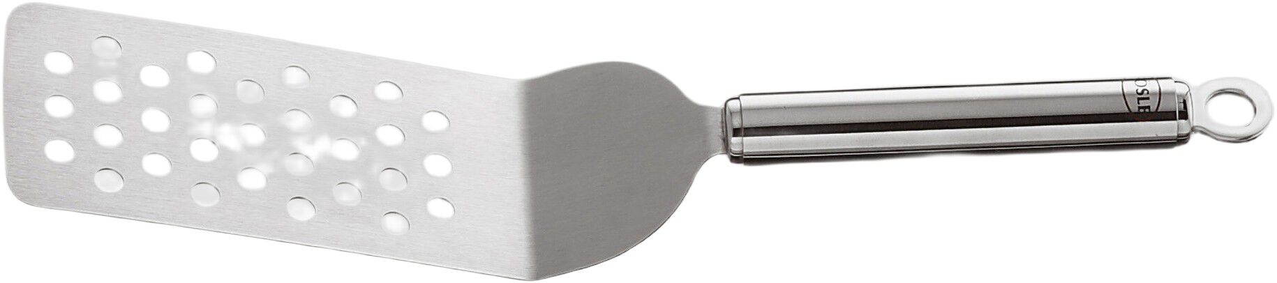 Spade med hull og knekk 32 cm St&aring;l Rustfritt st