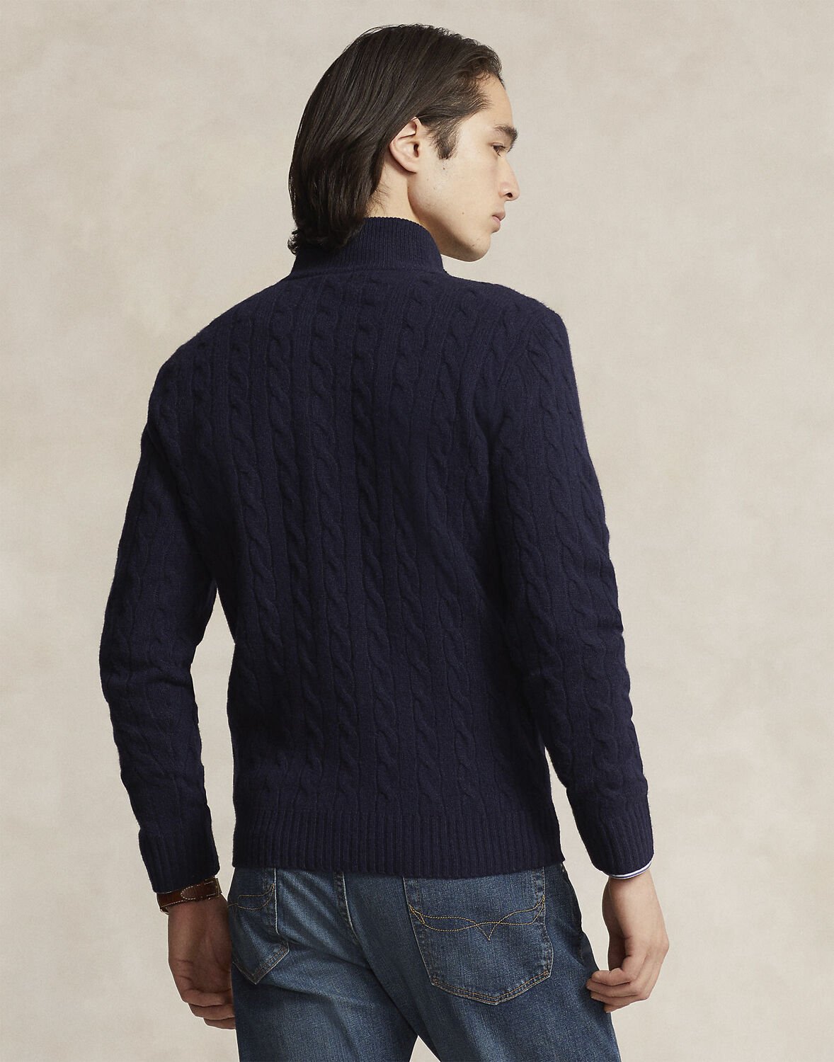Cable-Knit Wool-Cashmere Sweater