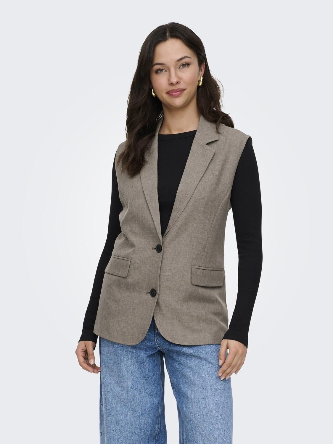 Onllinda S/L Mel Oversize Waistcoat Tlr