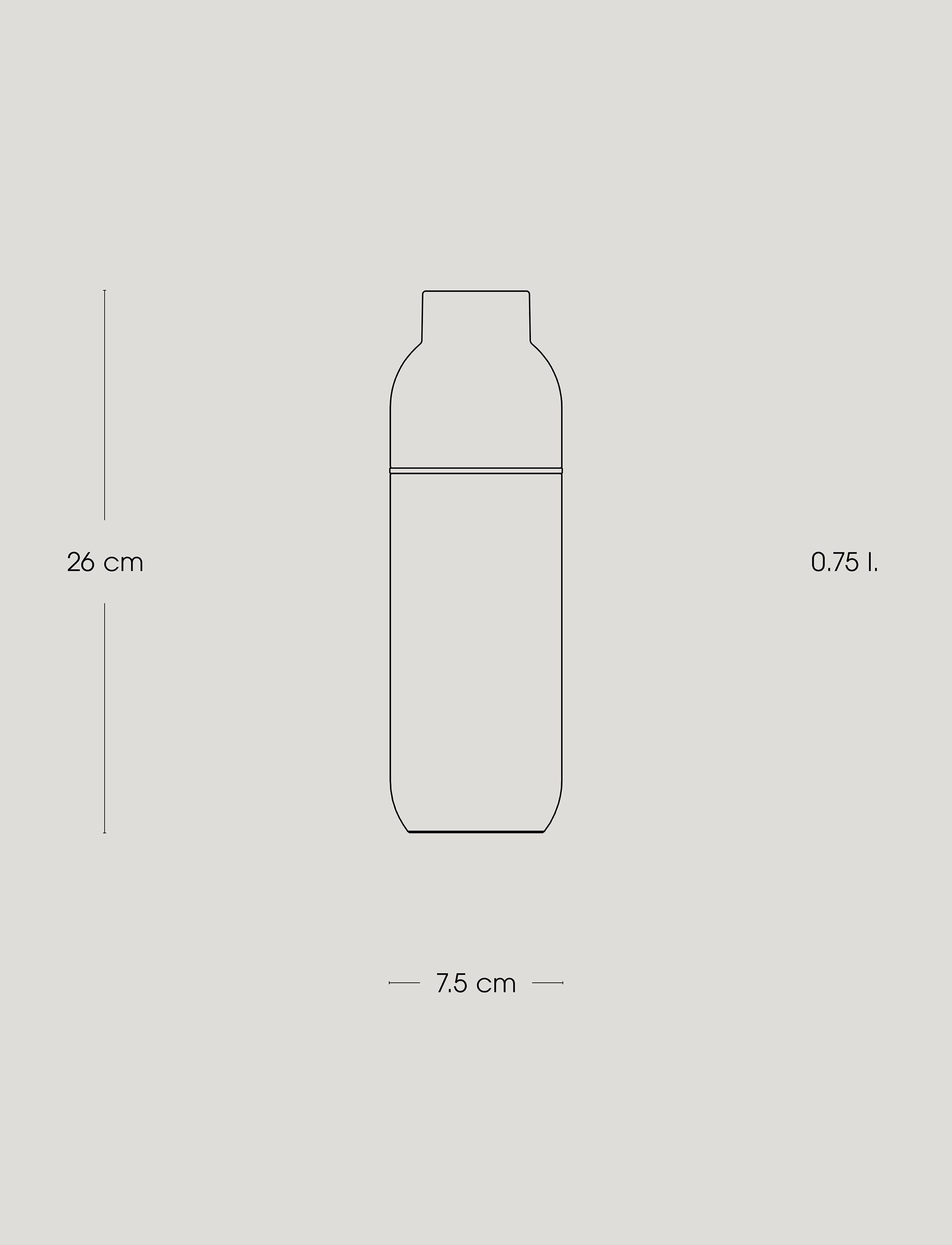 Keep Warm termoflaske 0.75 l. black